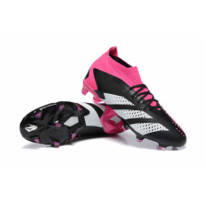 Бутсы adidas PREDATOR ACCURACY+ FG чёрно-розовые